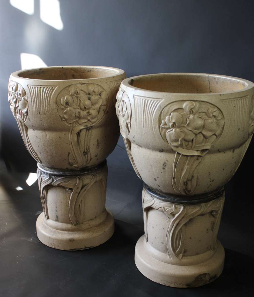 Pair of Arts and Crafts Jardinieres by LefCo