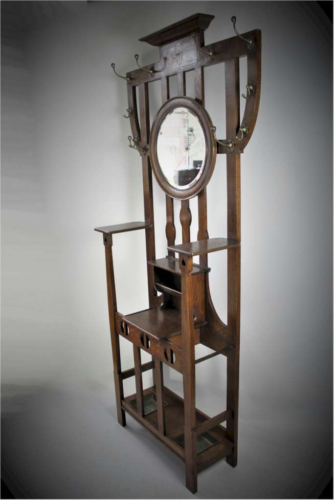 Arts and Crafts Hallstand by Shapland and Petter