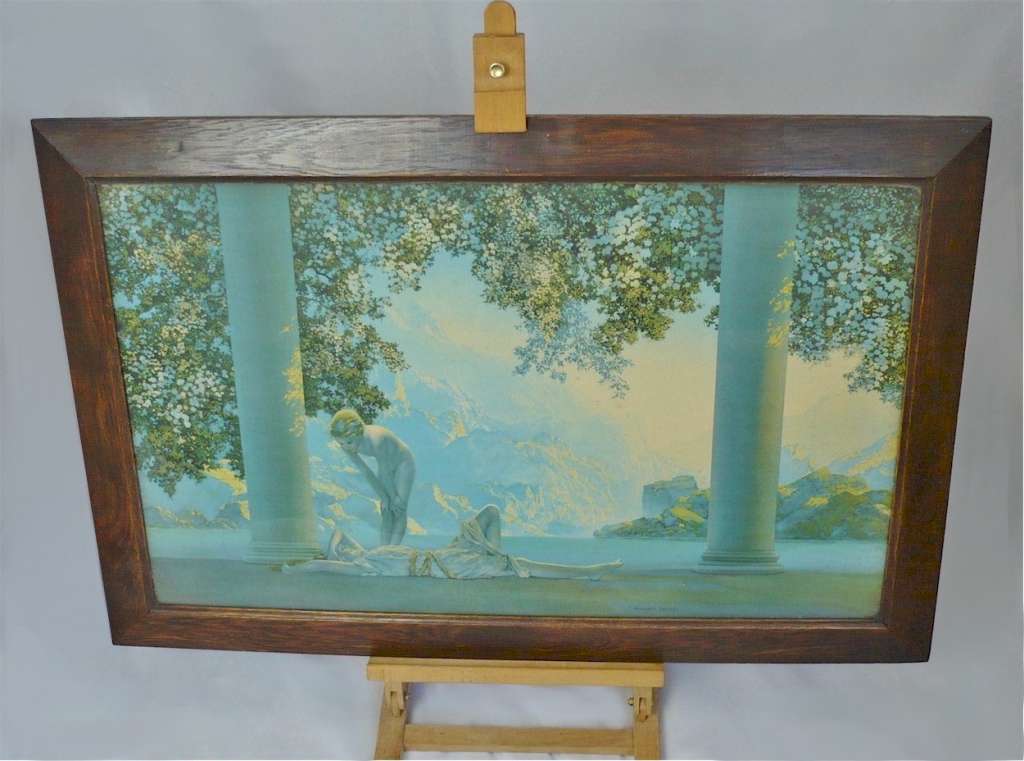 1920's/1930's Maxfield Parrish print in original frame