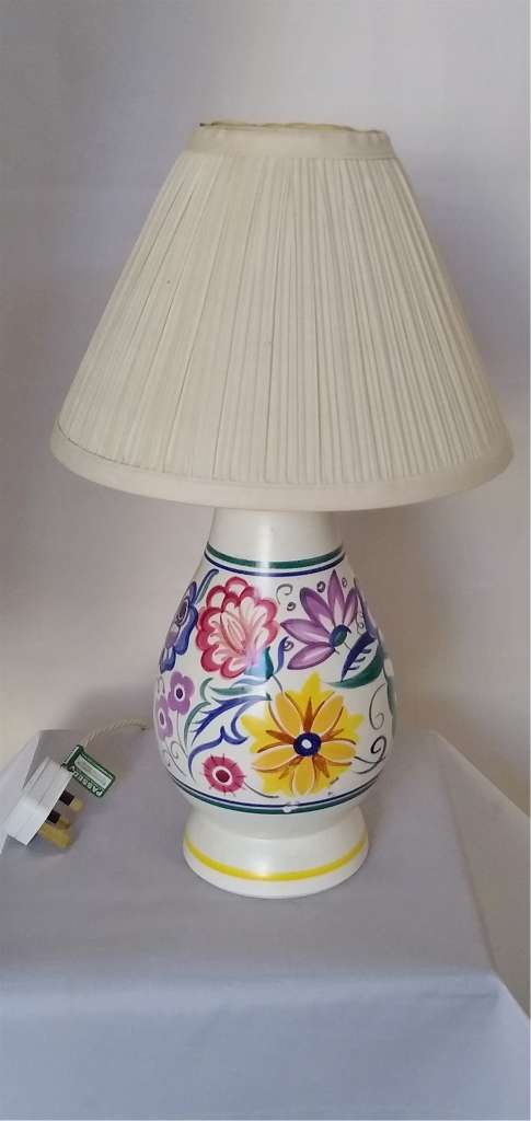  Poole pottery table lamp