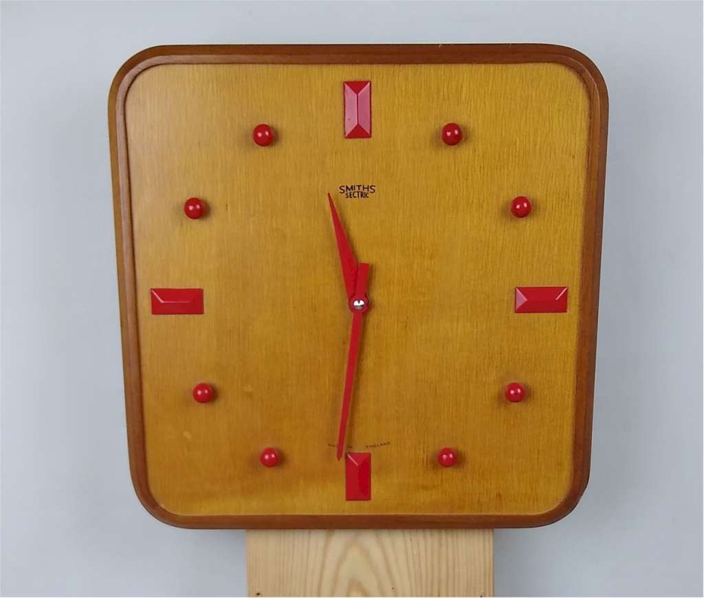 Mid Century Smiths wall clock CLOCKS Art Furniture