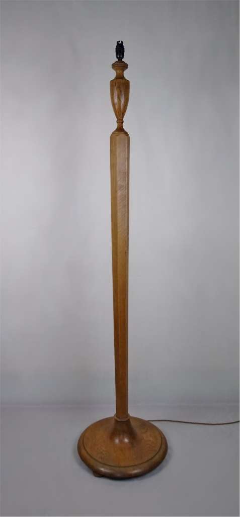 Heals standard lamp in weathered oak