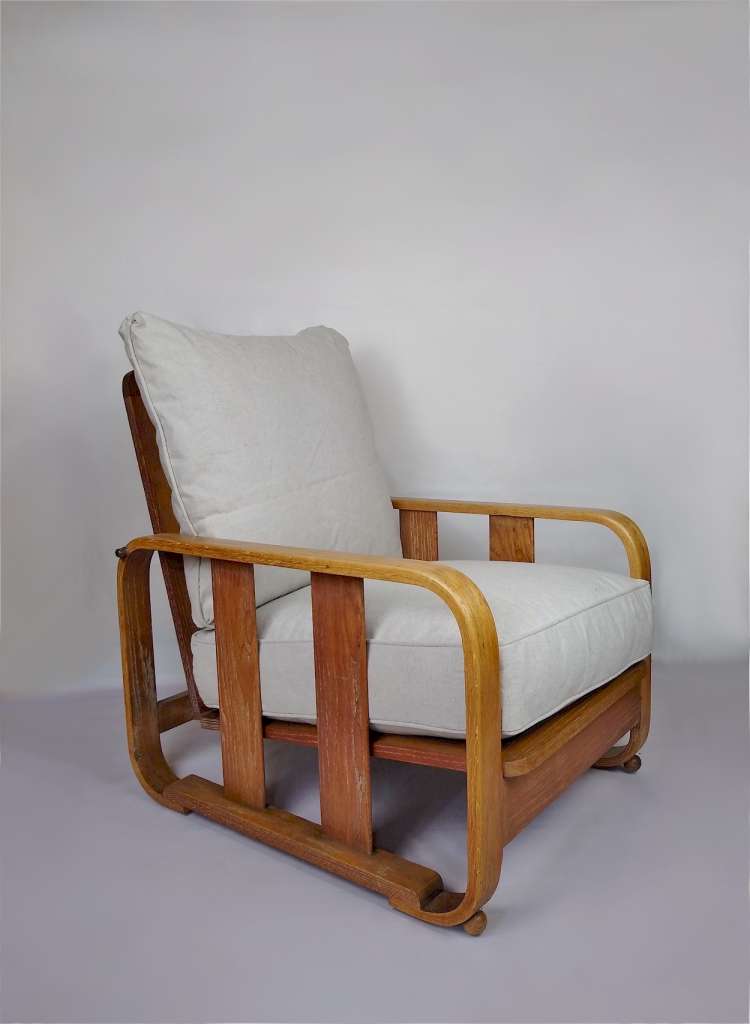 1930's Heals limed oak armchair ART DECO Furniture Art Furniture