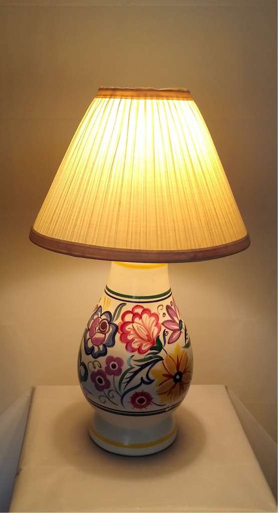  Poole pottery table lamp