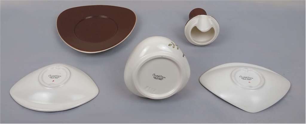 Carltonware jam & 2 butter dishes Mimosa pattern