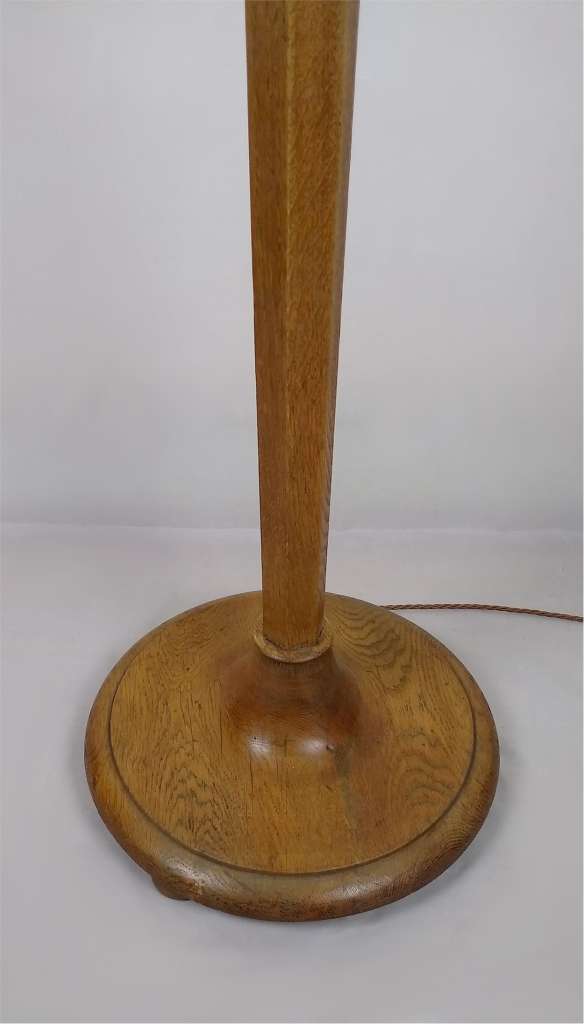 Heals standard lamp in weathered oak