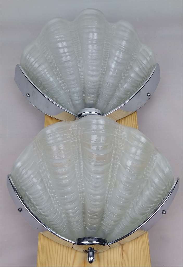 Pair of Art Deco shell wall lights SOLD Art Furniture