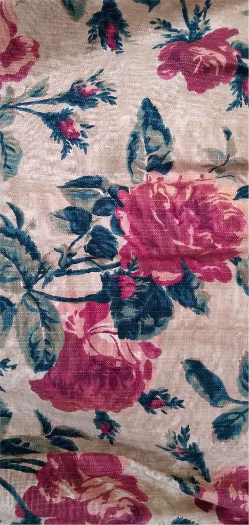 Pair of 1950's country cottage style curtains