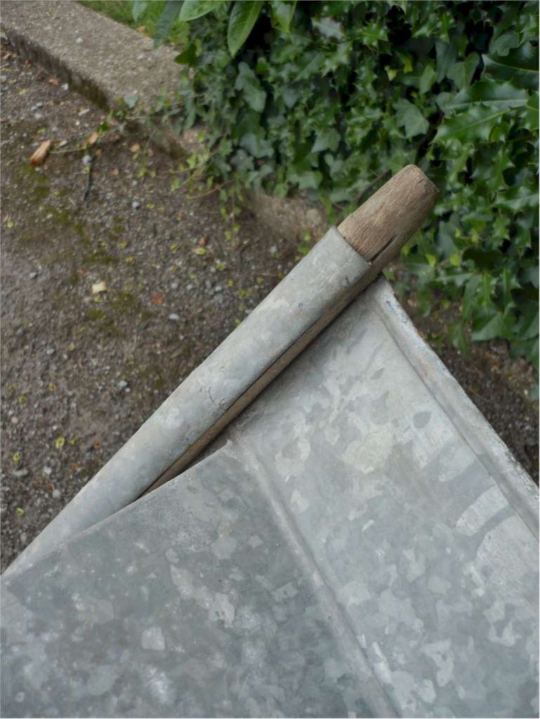 Small galvanized trough perfect for herb garden