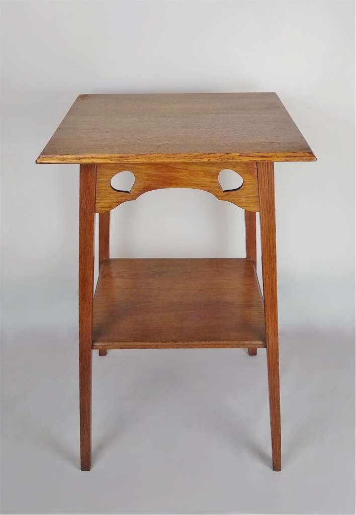 Arts and crafts occ table golden oak teardrop
