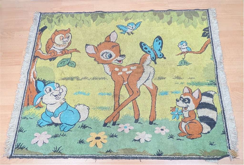 Walt Disney Bambi nursery rug in cotton