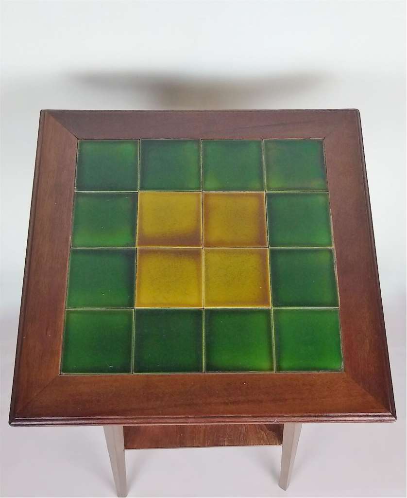 Arts and crafts tile top table