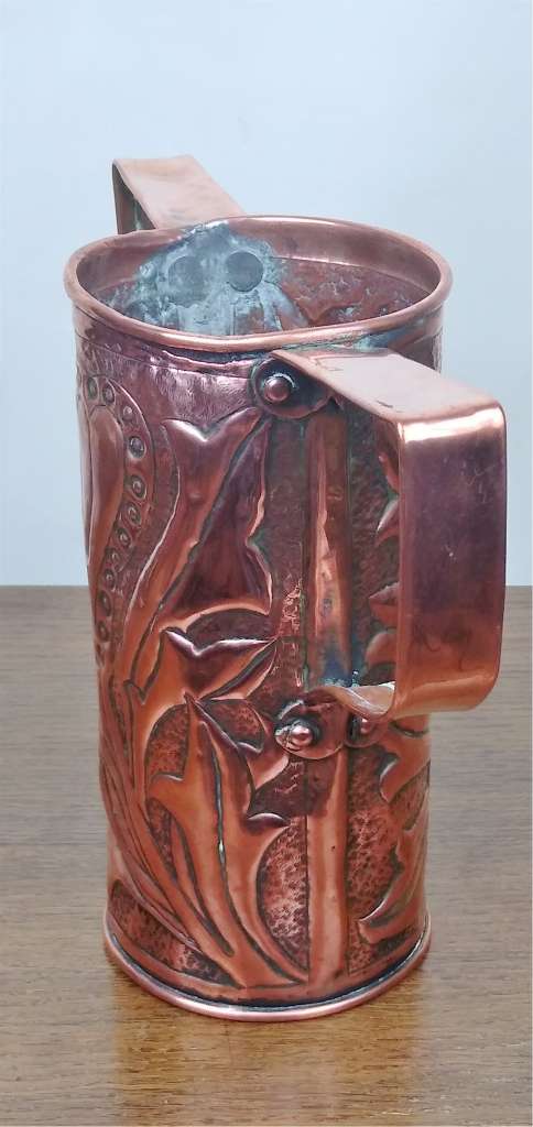 Arts and crafts 2 handle copper vase