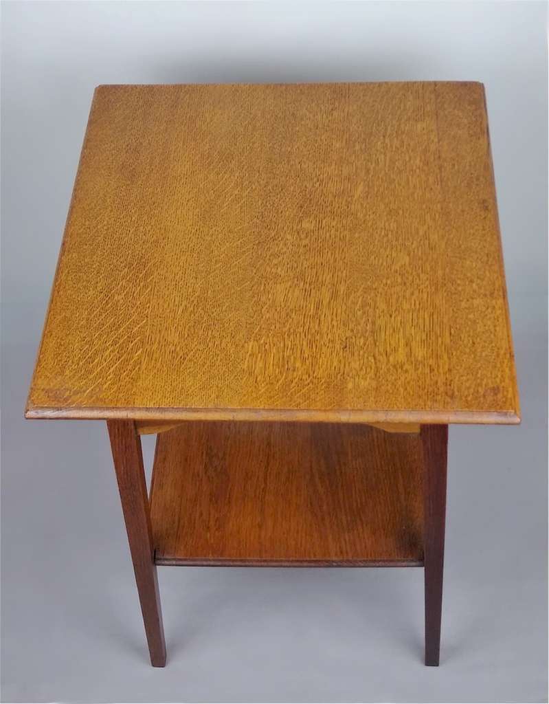Arts and crafts occ table golden oak teardrop