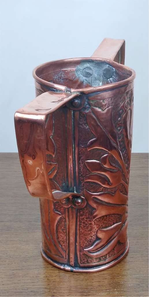 Arts and crafts 2 handle copper vase