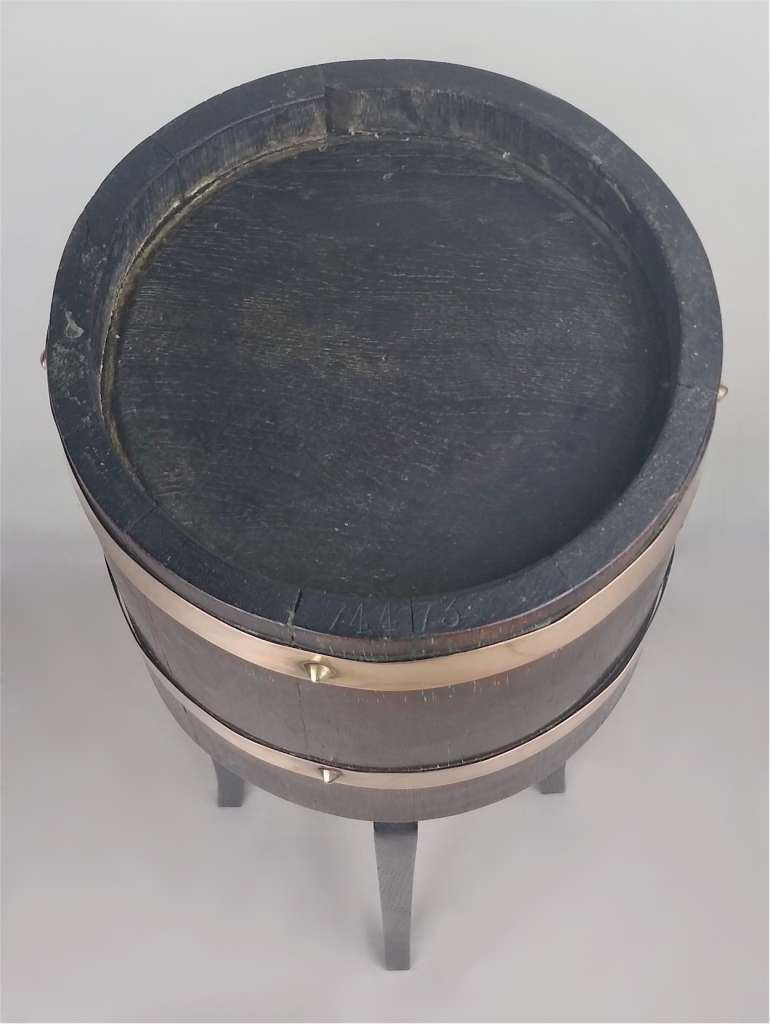 Arts and crafts plantstand coopered construction