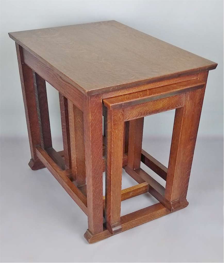  Arts and crafts nest in golden oak