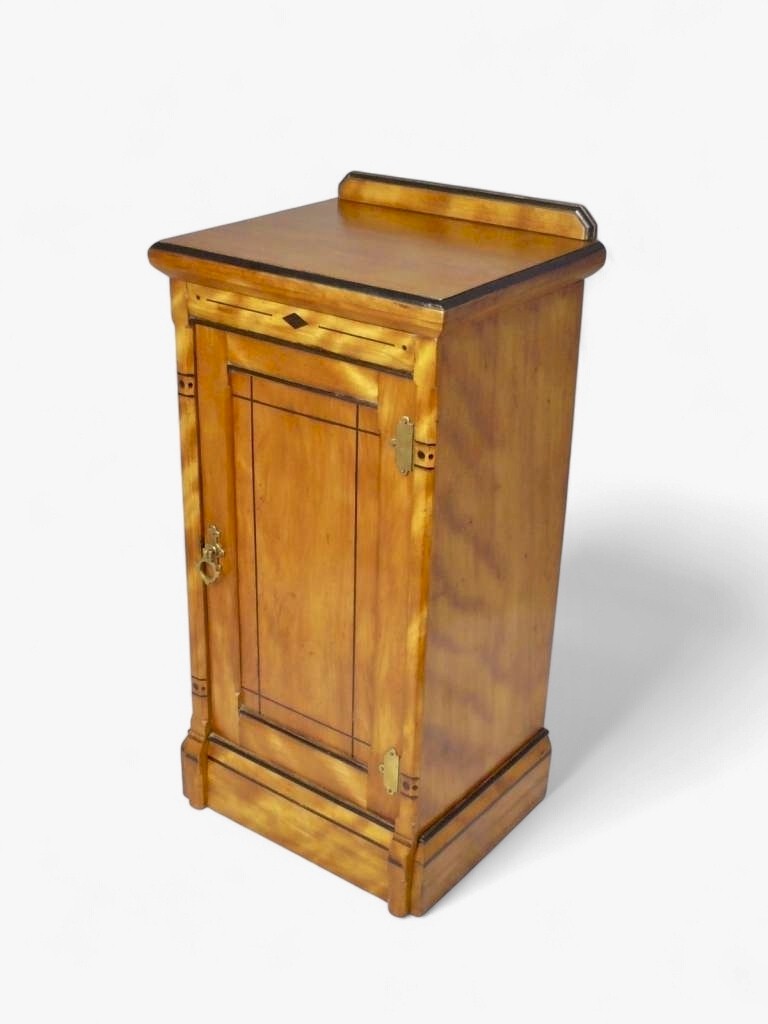 Gothic Revival bedside in silky ash