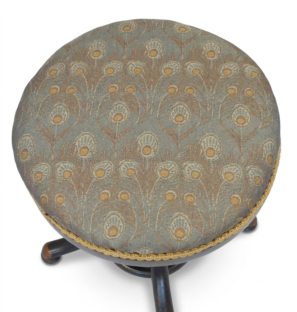 Viennese bentwood adjustable stool by J & J Kohn