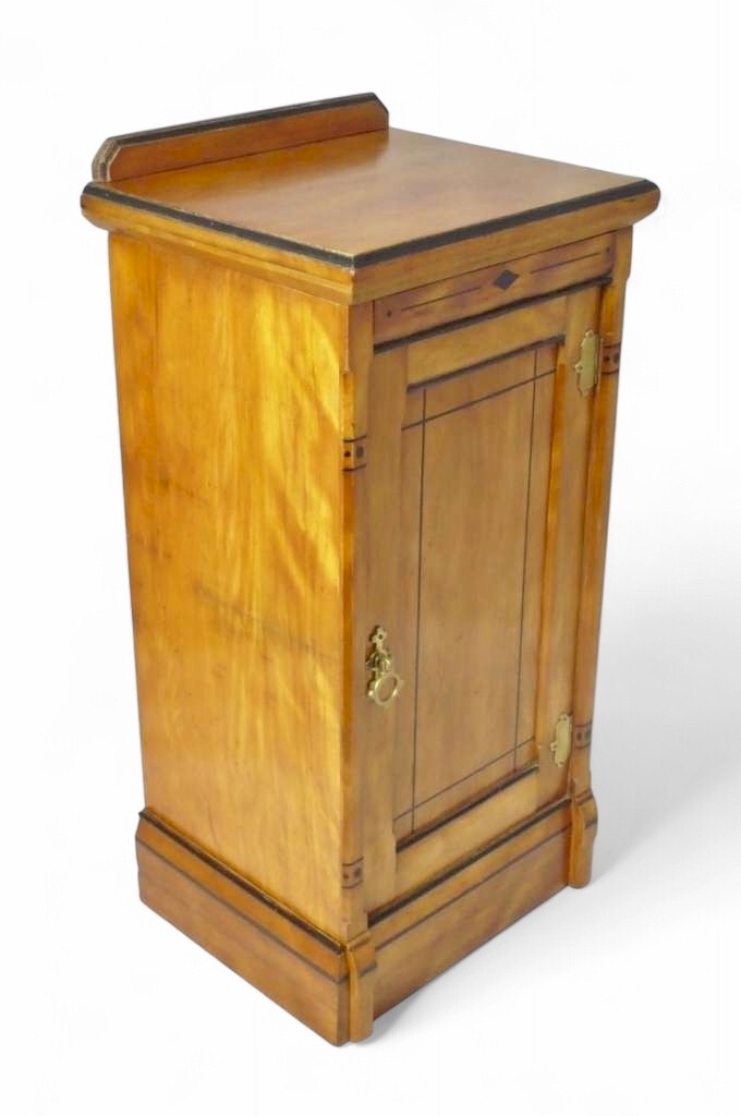 Gothic Revival bedside in silky ash