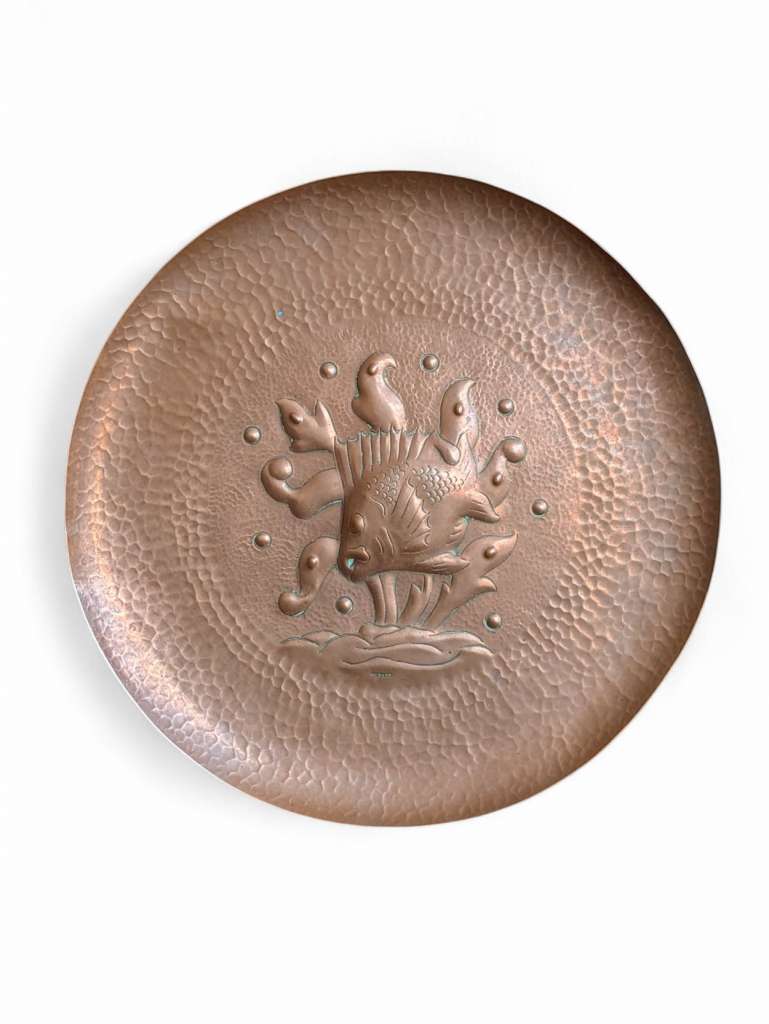 Arts and crafts charger by Newlyn