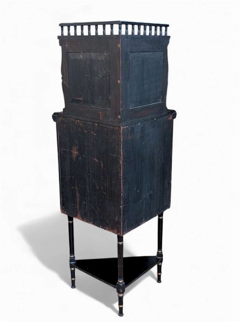 Small Aesthetic movement corner cabinet