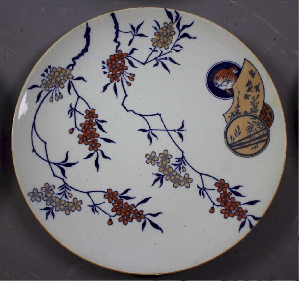 Aesthetic Movement set of dinner plates.