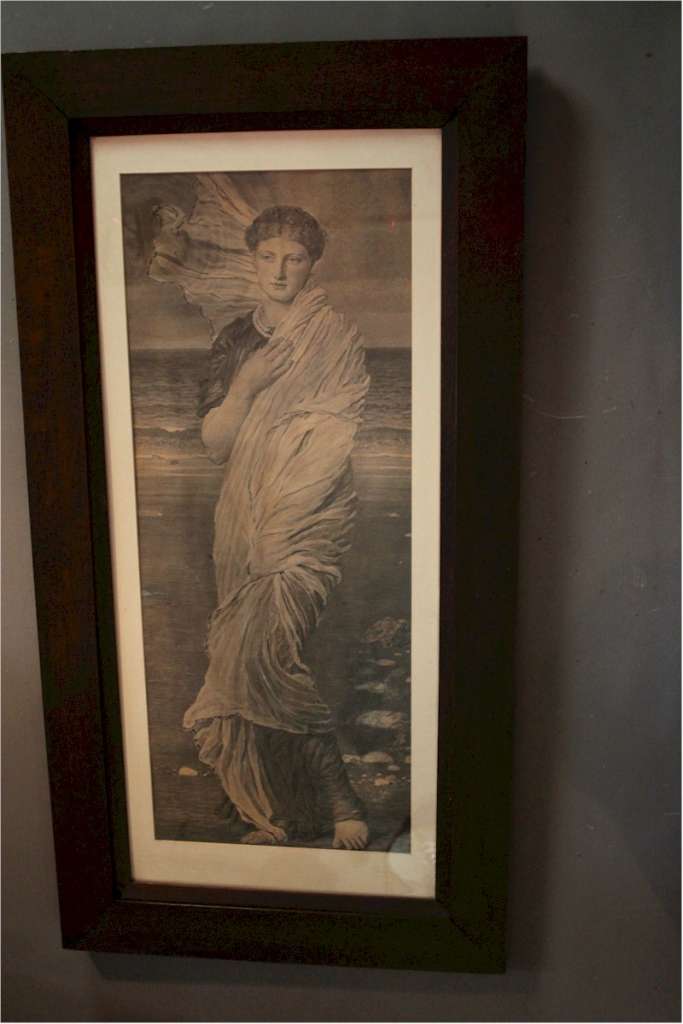 Large Edwardian oak frame with Albert Moore print