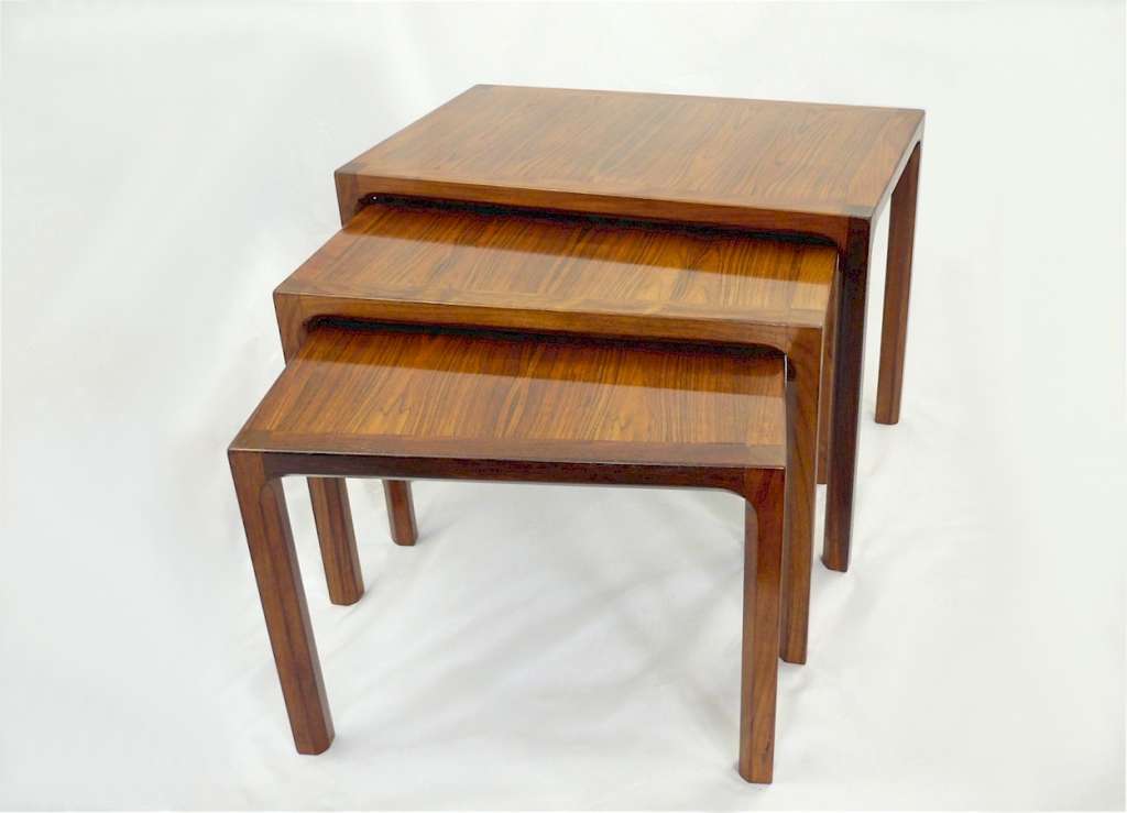 Mid Century Modern nest of tables in rosewood Mid Century Furniture