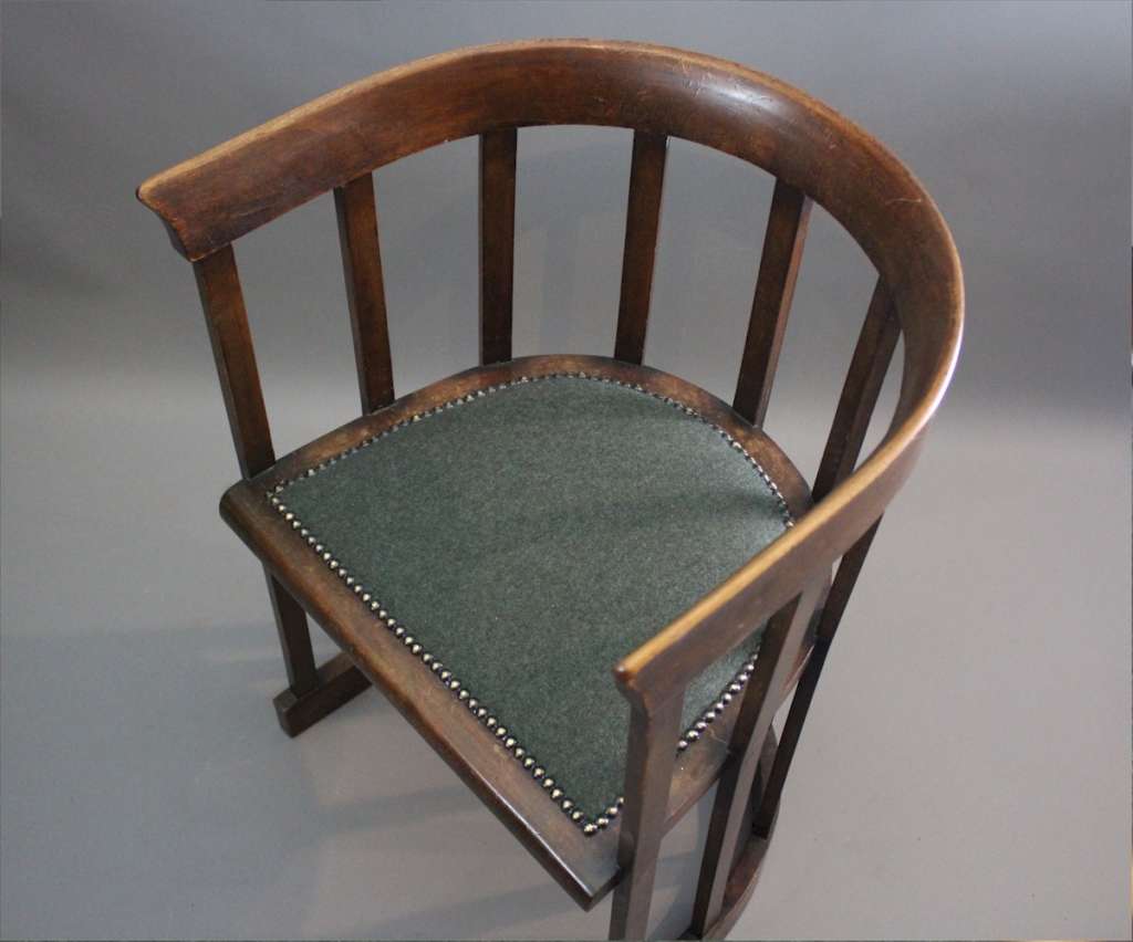 Arts and crafts Glasgow School barrell chair Art Furniture