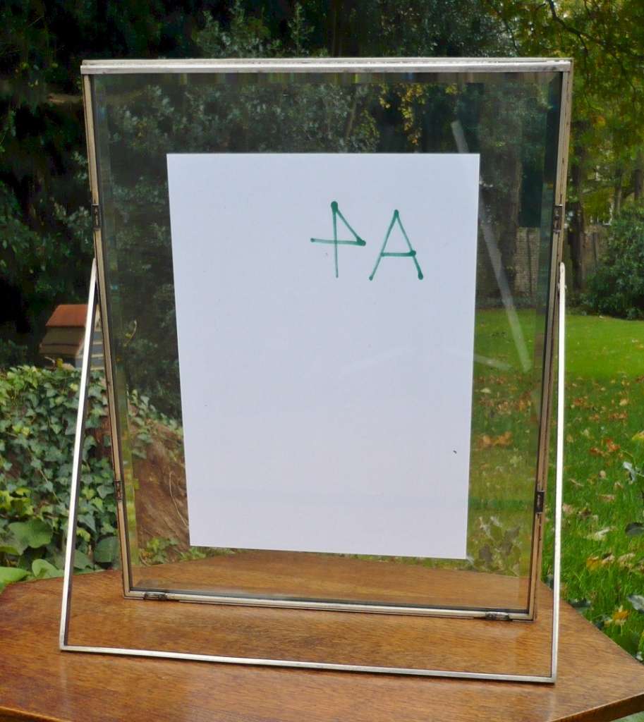 Larger deco picture frame with beveled glass