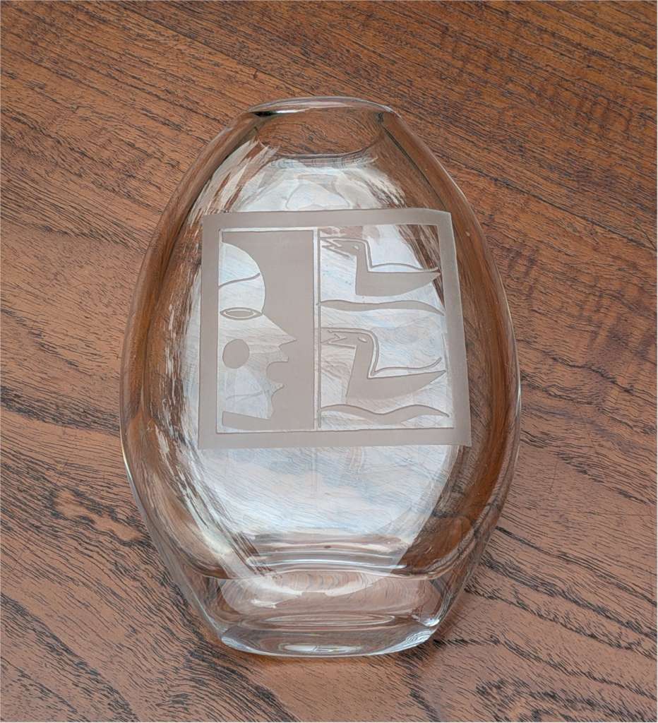 Mid Century Orrefors vase poss Sven Palmqvist