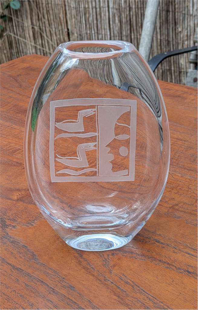 Mid Century Orrefors vase poss Sven Palmqvist