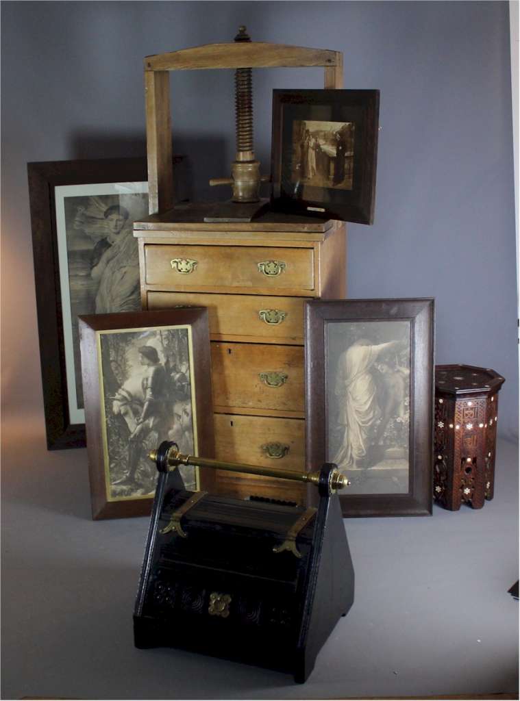 Large Edwardian oak frame with Albert Moore print