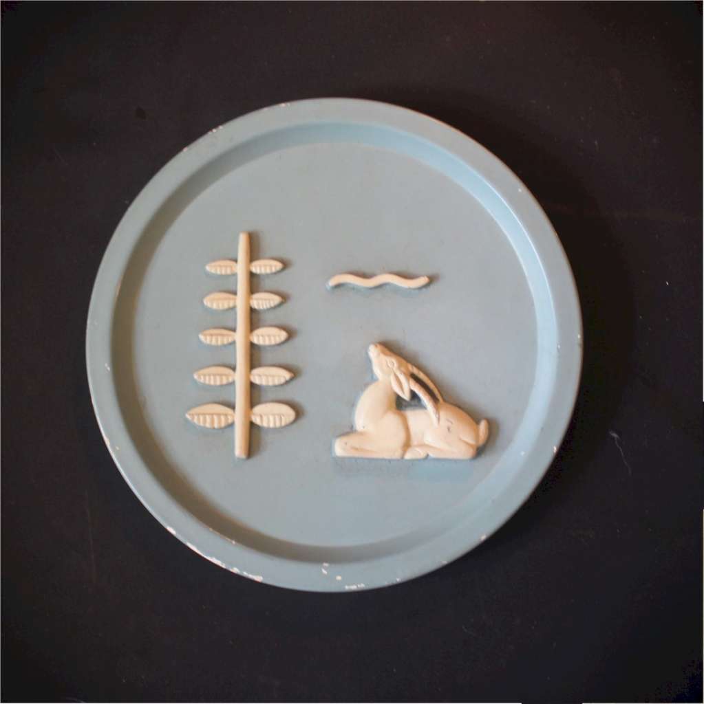 Vintage plaster placque