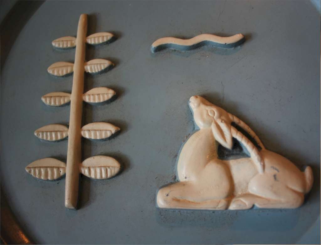 Vintage plaster placque