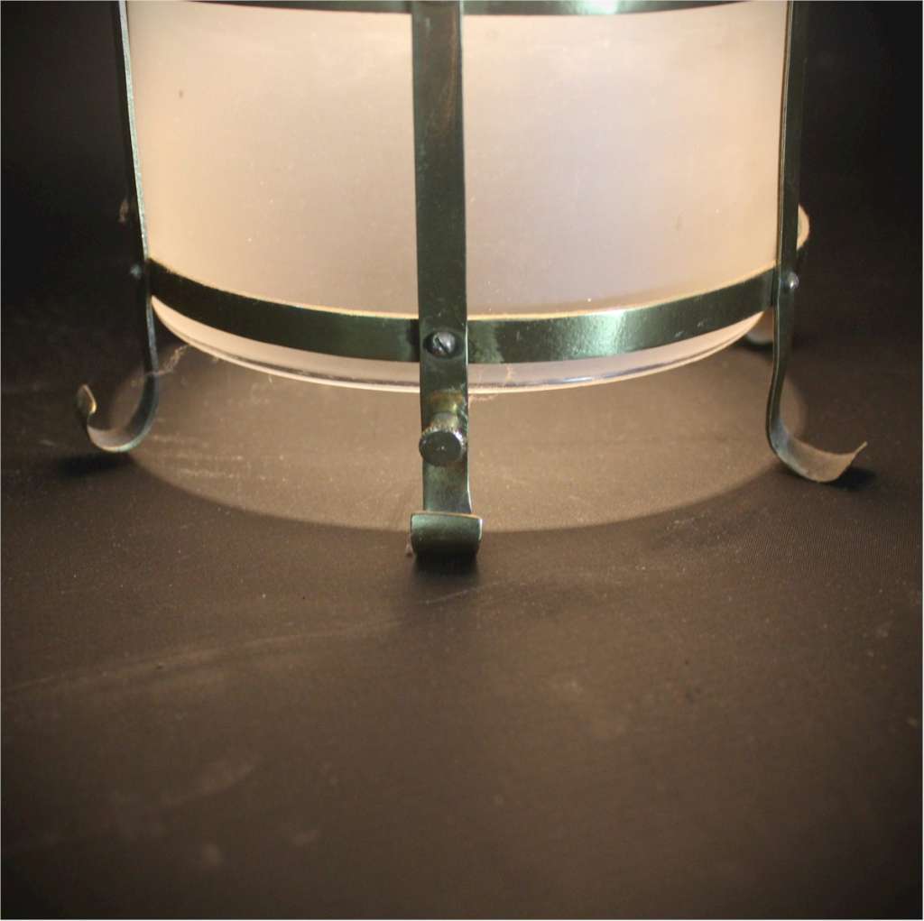 Arts and Crafts brass hall lantern