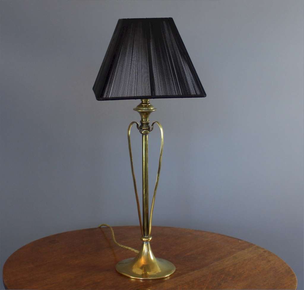 Brass art nouveau table lamp SOLD Art Furniture