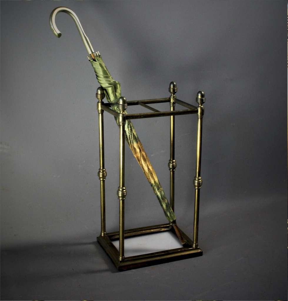 Edwardian brass stick stand