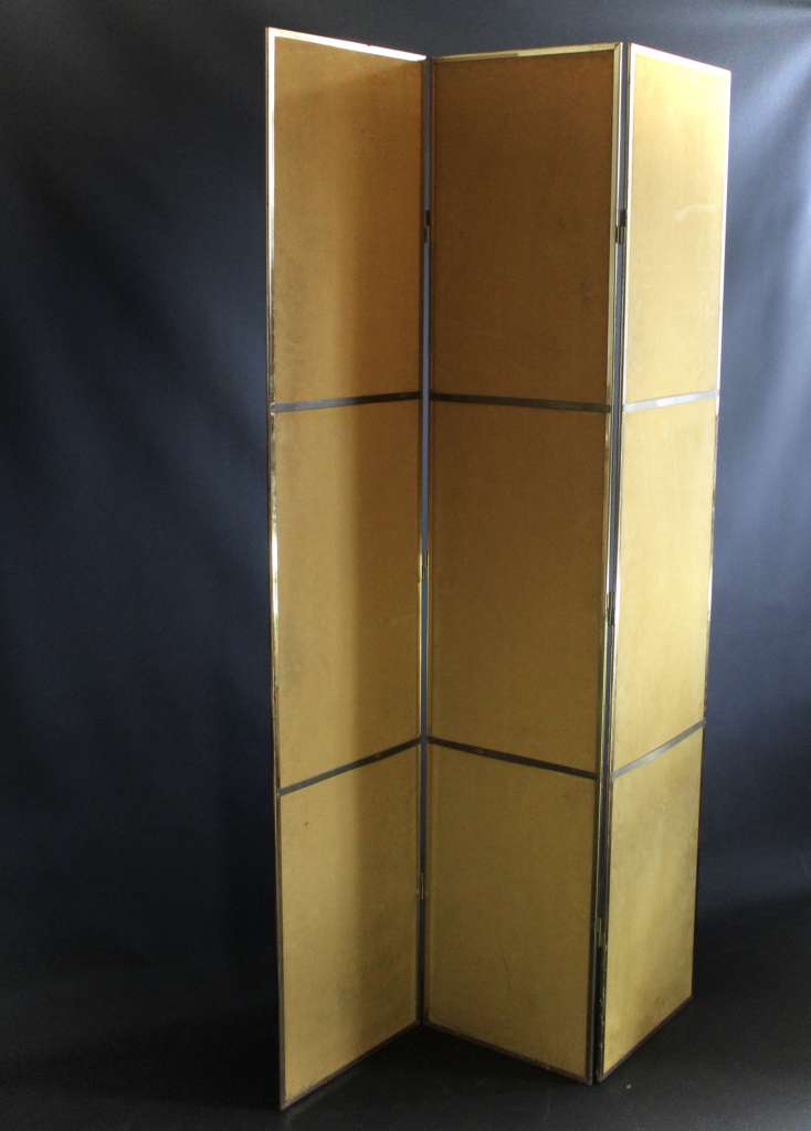 Vintage French Triptych folding mirror,