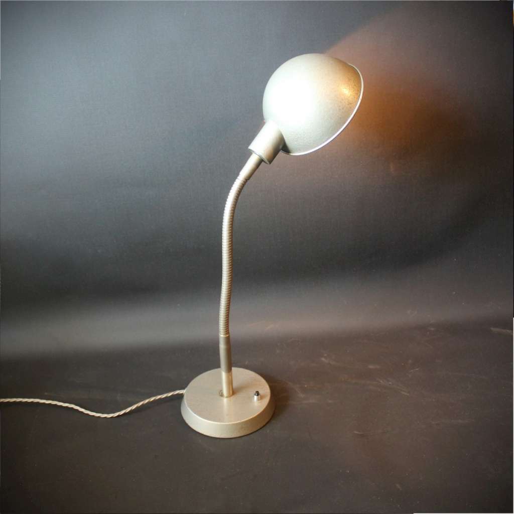 British vintage bendy desk lamp
