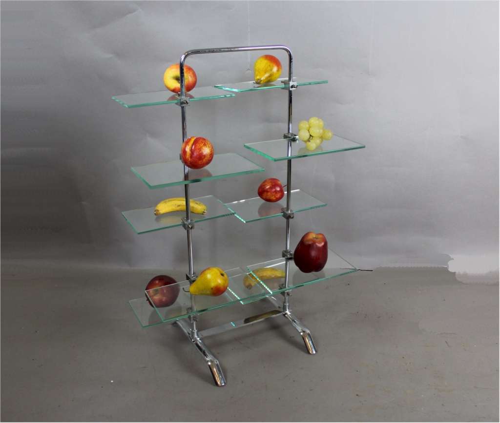1930's chrome and glass shop display stand SOLD Art Furniture