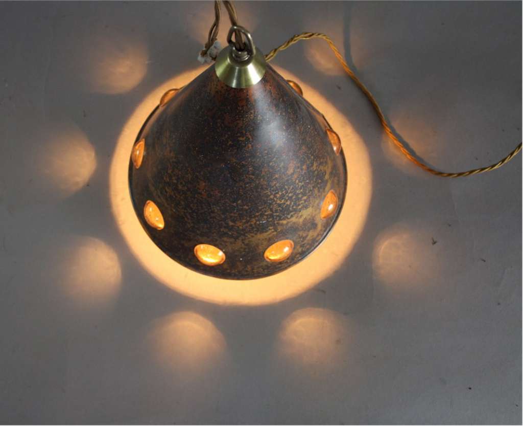 Copper light pendant by Nanny Still McKinney for RAAK