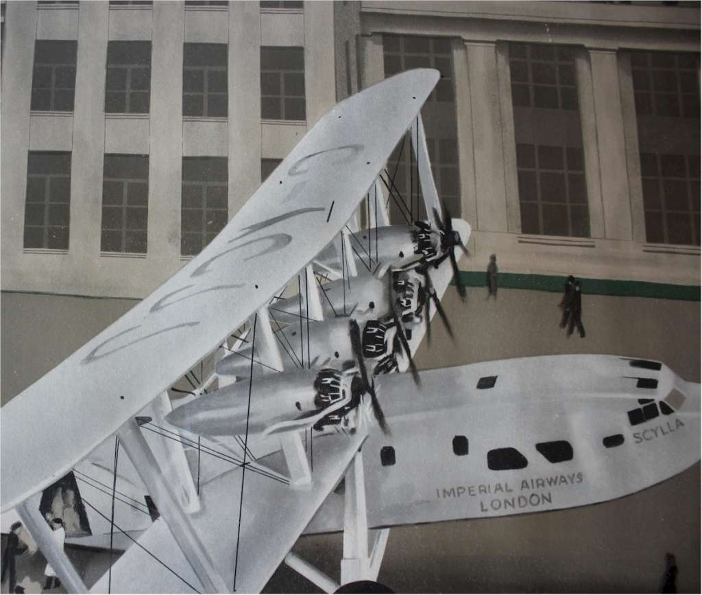 Loading Mails for the Empire Croydon 1934 Lithograph
