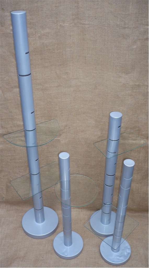 Set of four 1930's shop display stands