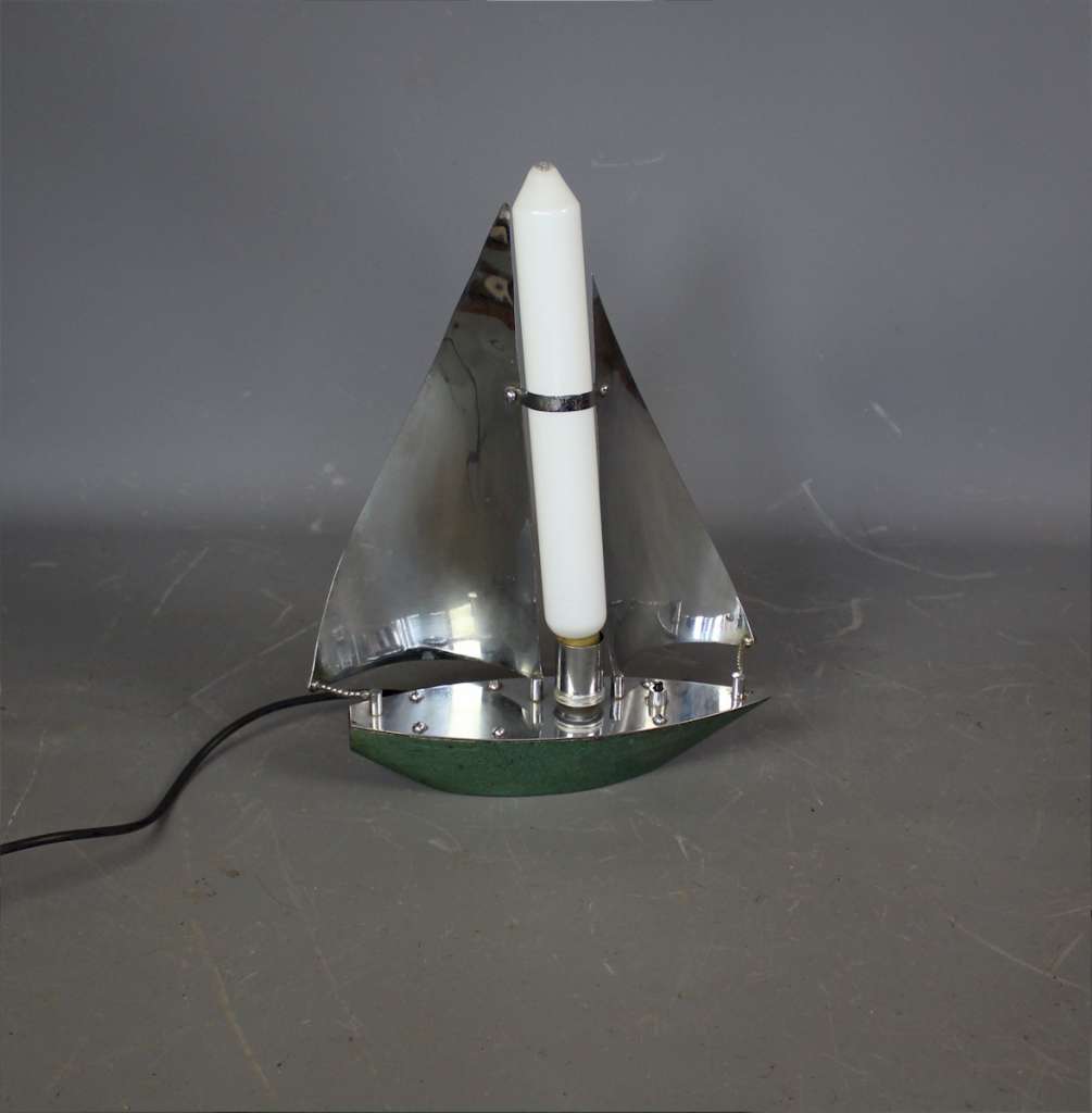 Art Deco chrome yacht lamp Art Furniture