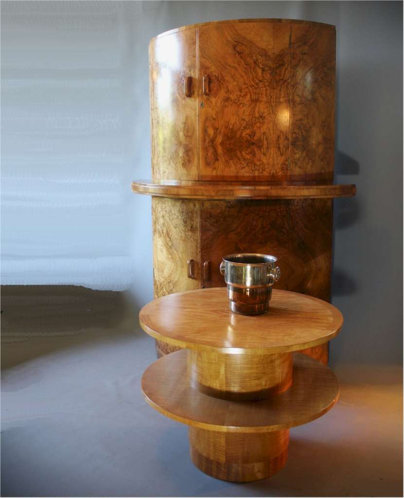 Art Deco Demi-Lune cocktail cabinet