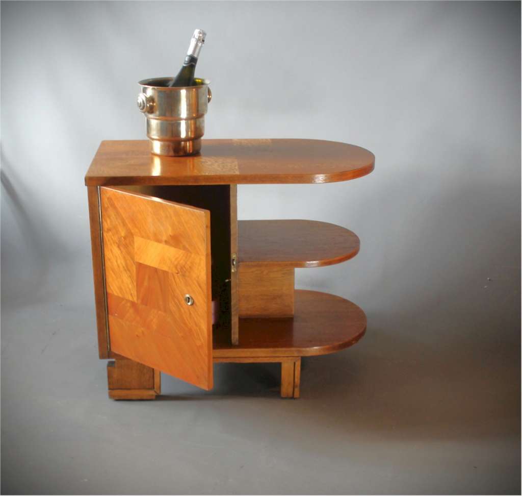 Art Deco Modernist shaped drinks table