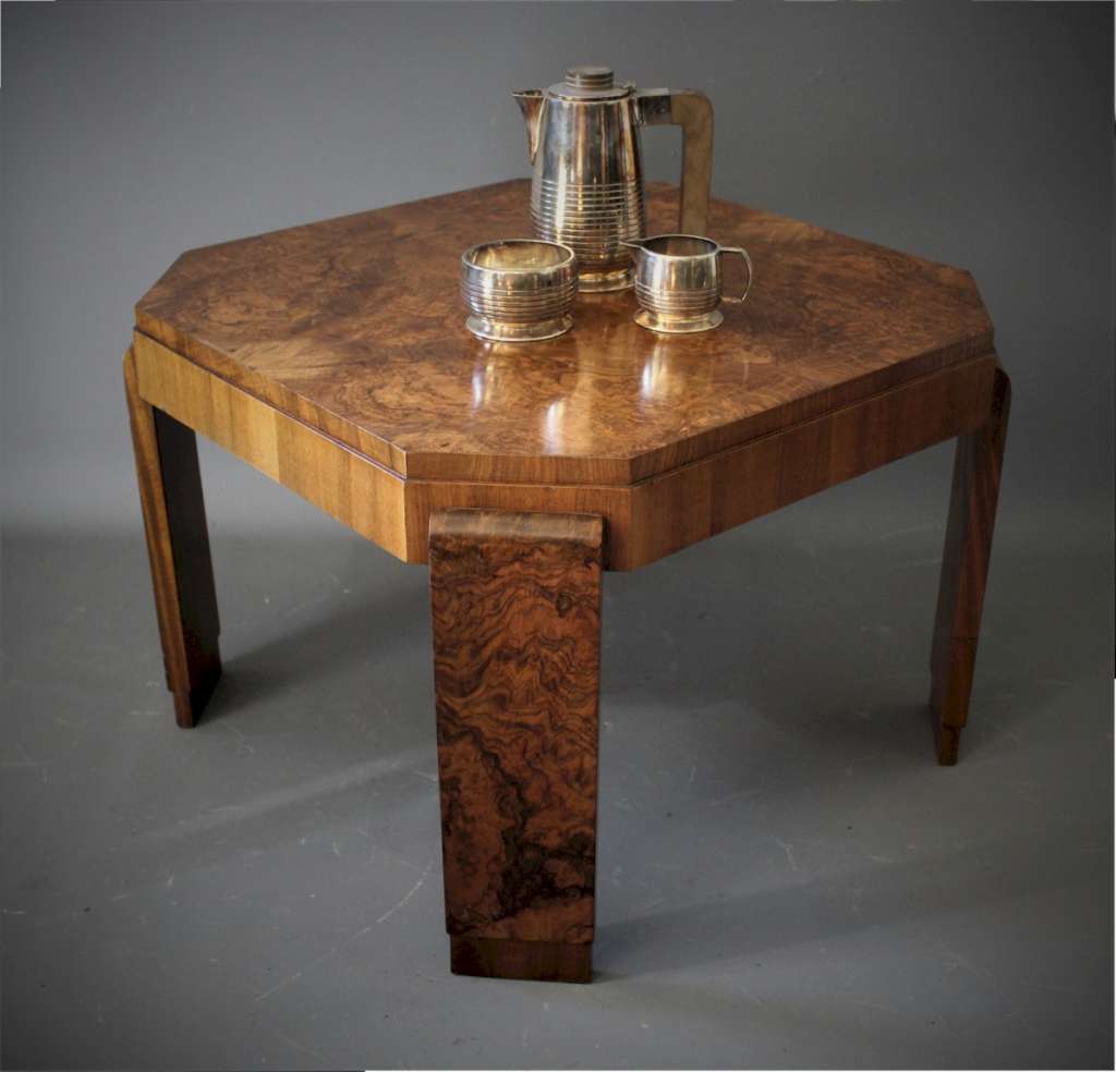 Art Deco square coffee table