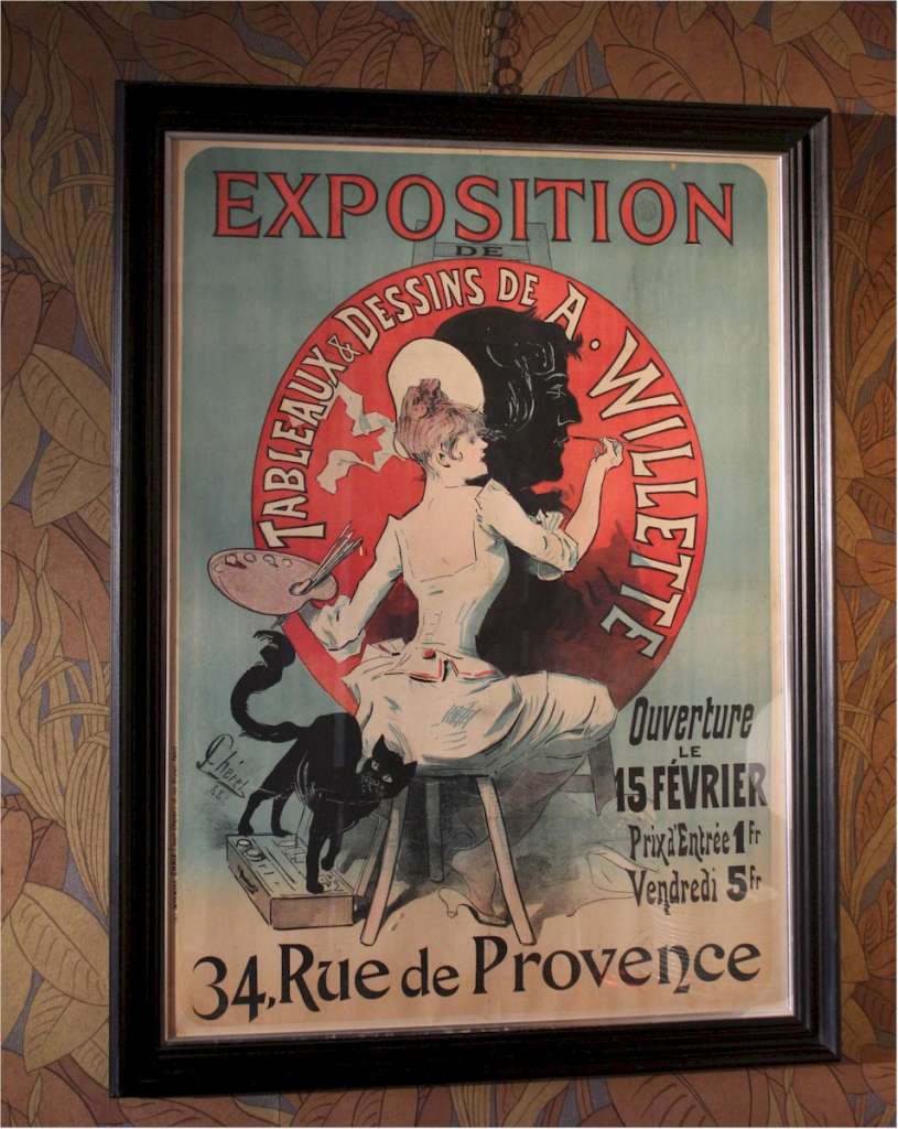 Large poster Jules Cheret Exposition Rue de Provence